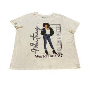 Whitney Houston The Moment Of‎ Truth Tour World Tour '87 T-Shirt Womens XXL